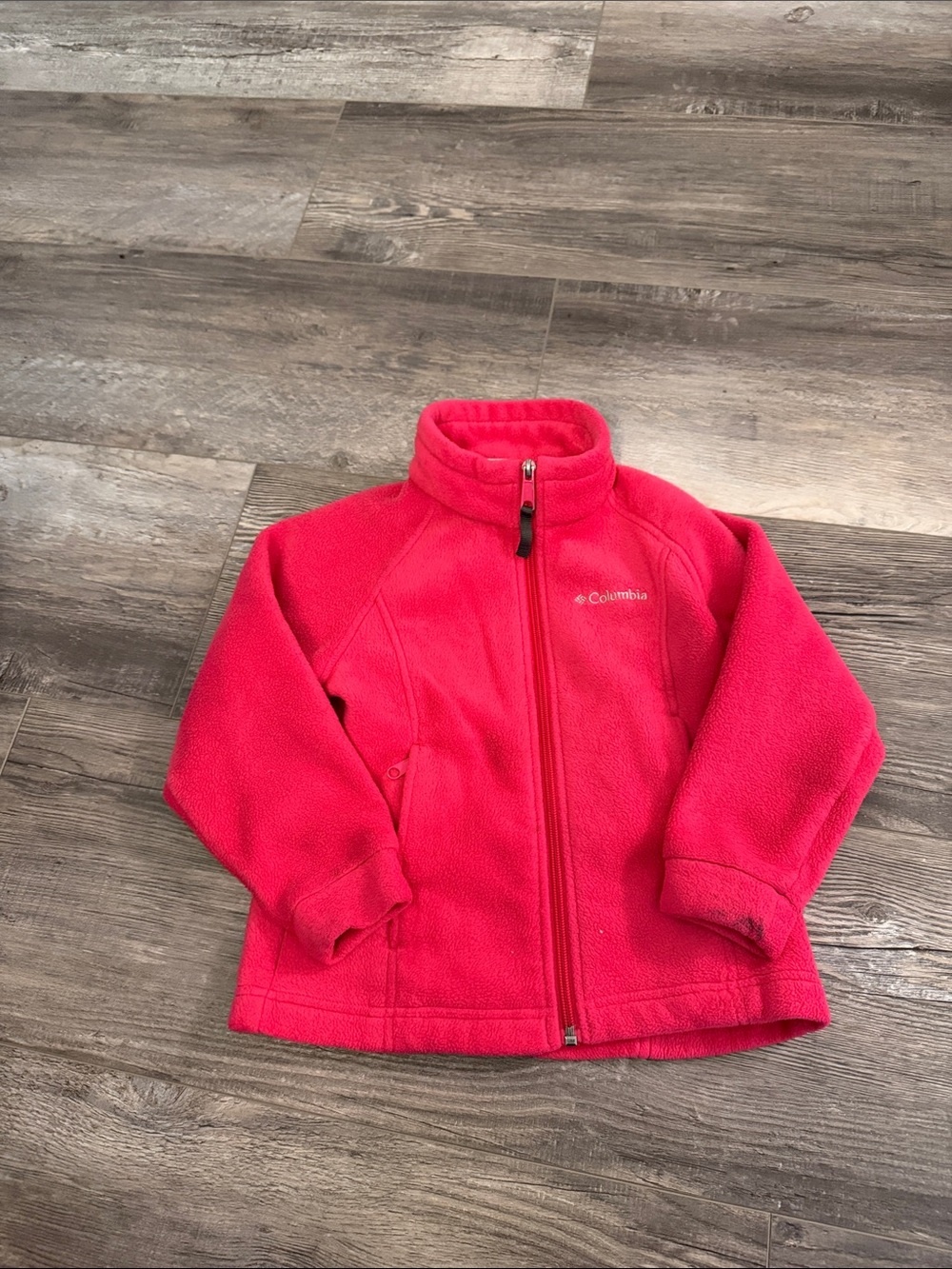 Columbia Bright Pink Full-Zip Fleece Jacket